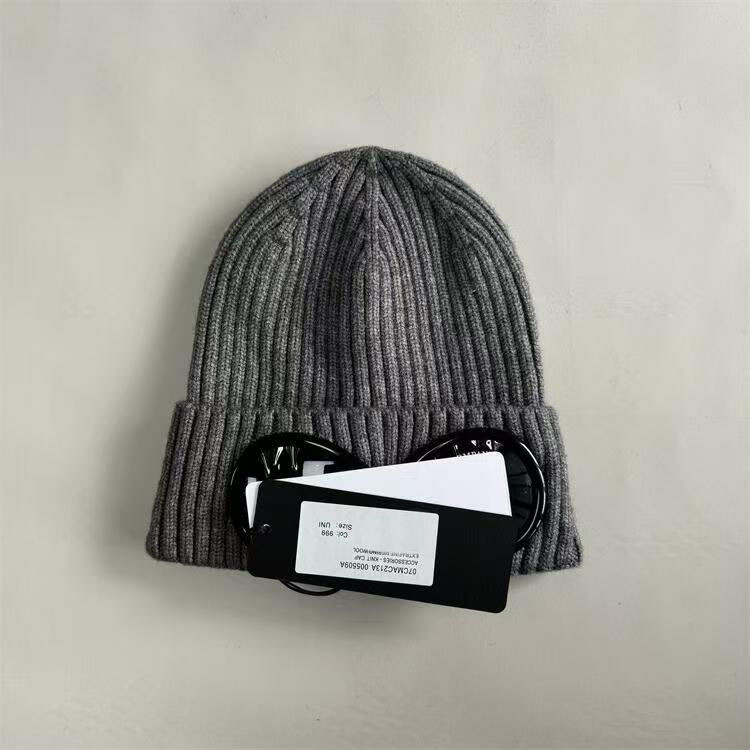 Company Beanie Balaclava Extra Fine Merino Wool Goggle Balaclava Caps Classic Thick Wool Mens Beanie Two Lens Glasses Skull Caps Woolen Turn Up Brim Winter Hat 4df