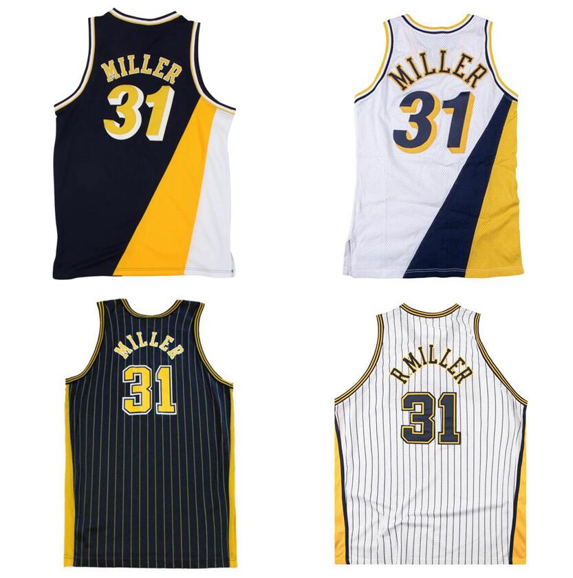 Stitched Basketball jerseys Reggie Miller #31 1994-95 mesh Hardwoods classic retro jersey Men Women Youth S-6XL
