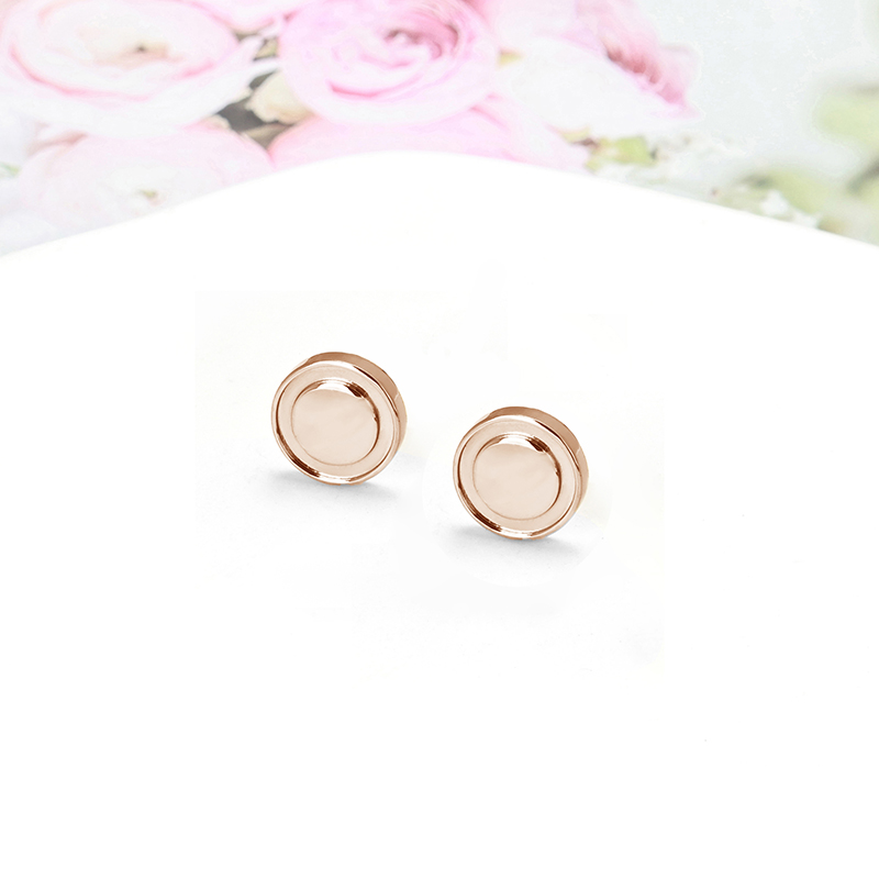 High Edition Screw Stud Love Earrings for Women Girls Ladies Gold Sier RoseGold Color Classic Designer Jewelry