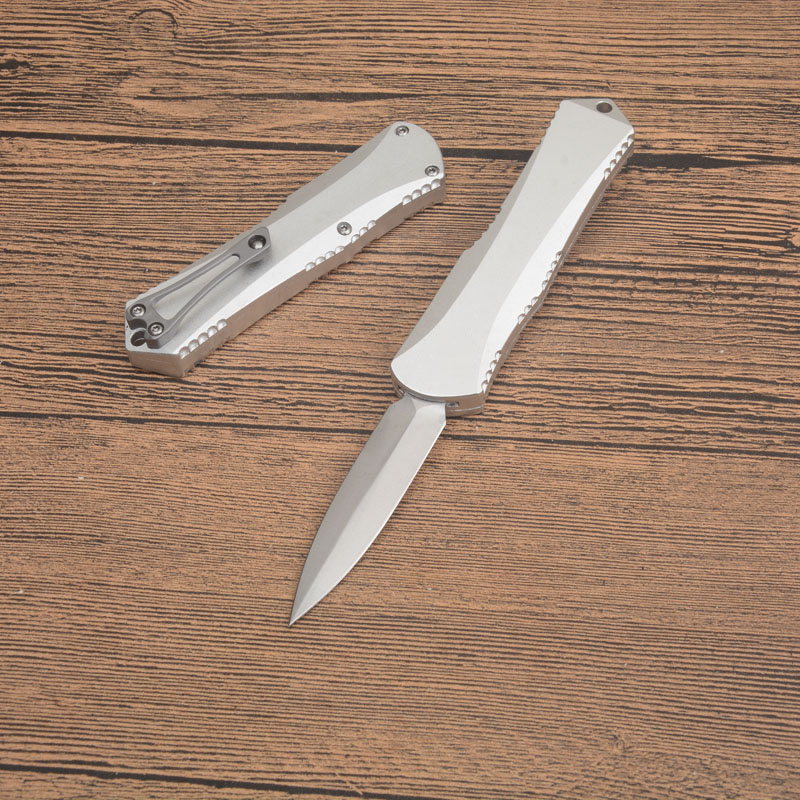 AG3102 High End Tactical Knife D2 Stone Wash Blade CNC Sier Aviation Aluminum Handle Outdoor Camping Hiking EDC Pocket Knives with Repair Tool