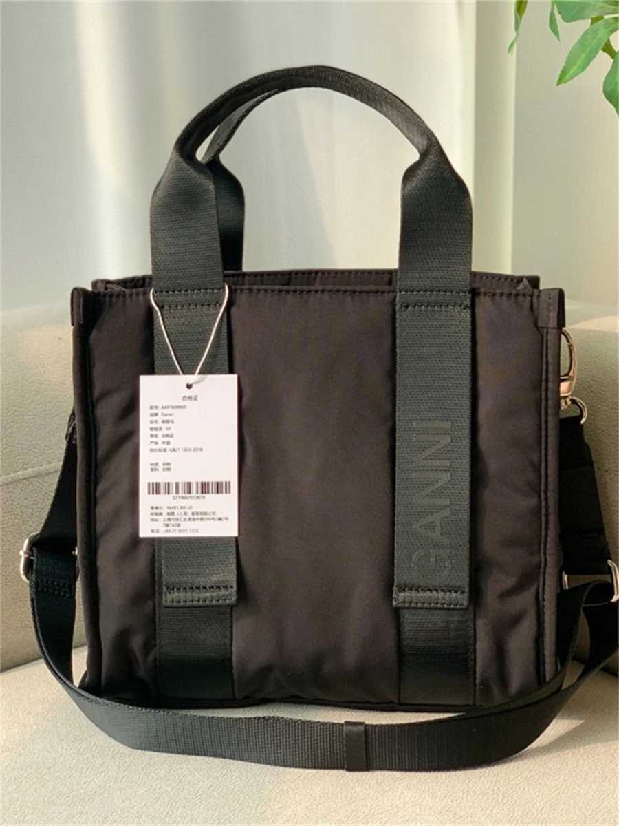 Evening Bags Recycled Tech Tote Bag Handbag Waterproof Nylon Large Capacity Commuter Crossbody Tote Bag J240301
