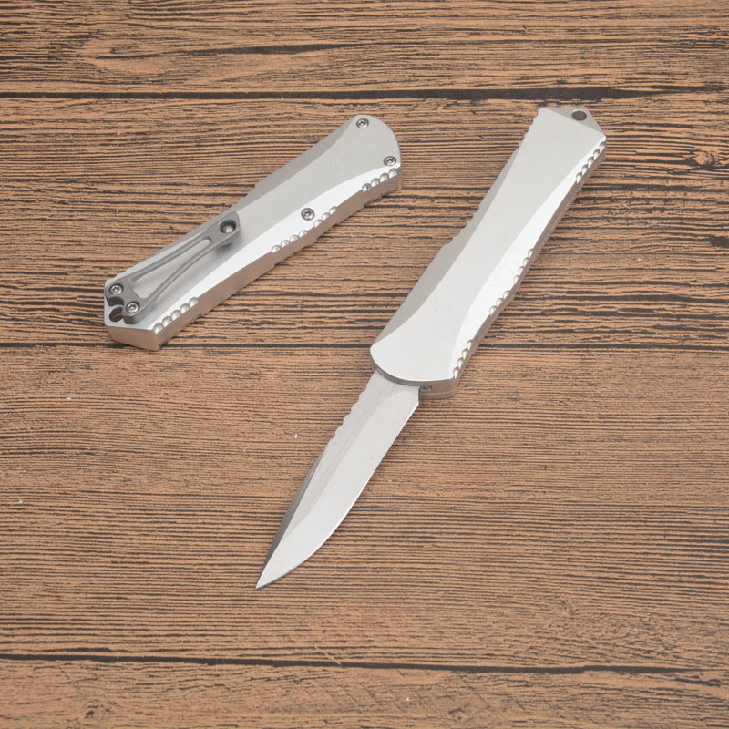 AG3102 High End Tactical Knife D2 Stone Wash Blade CNC Sier Aviation Aluminum Handle Outdoor Camping Hiking EDC Pocket Knives with Repair Tool