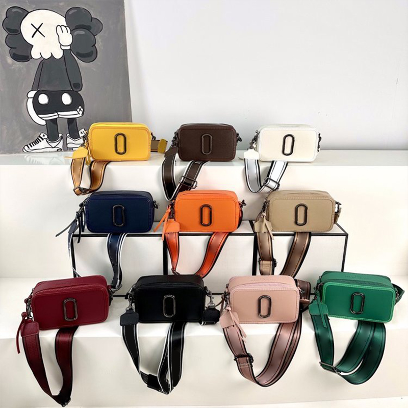 Multicolor Camera Bag Designer Handbags Women Wide Shoulder Straps Shoulders Bags Wallet Brand Crossbody Flap Colorful Purses