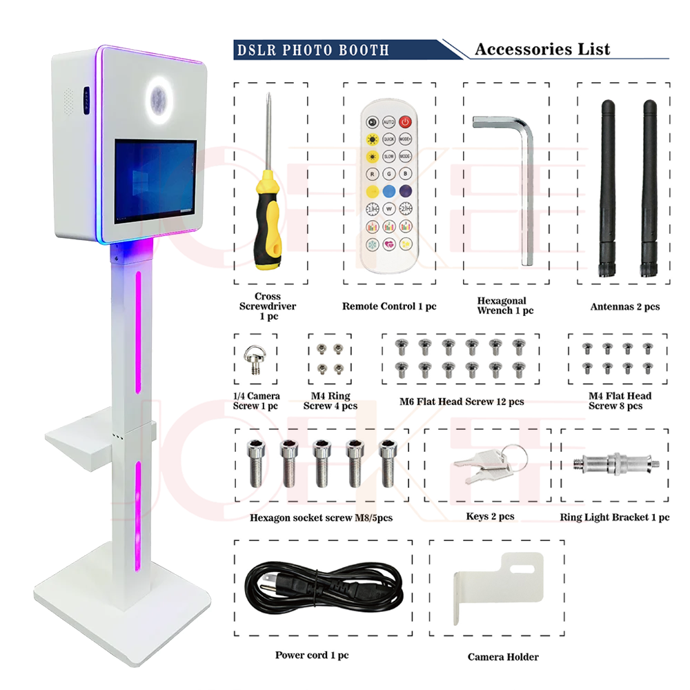 NEW 15.6 inch LCD Touch Screen Shell Mirror PhotoBooth Camera Selfie DSLR Photo Booth Machine for Partys Events Weddings