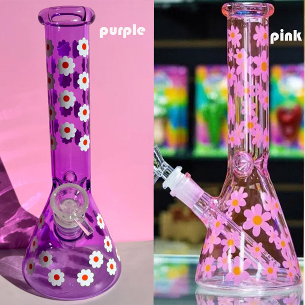 beaker Glass Water Bongs Percolator Water Pipe Hookahs Smoking Accessory Recycler Dab Rigs Smoke Pipe With 14mm Joint