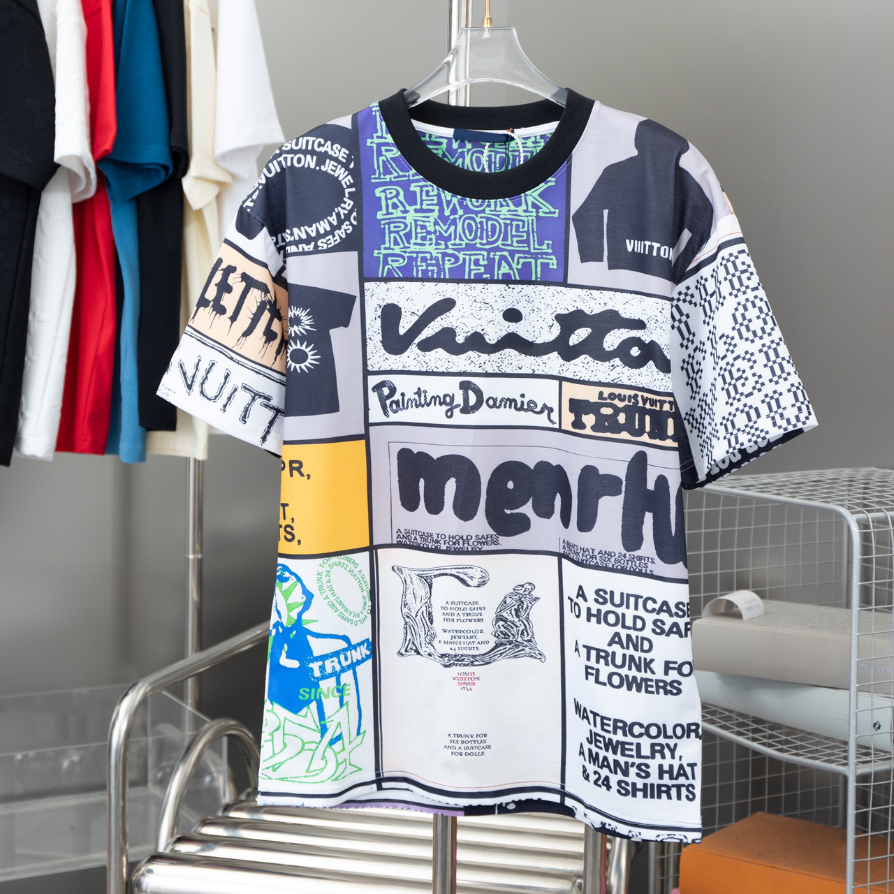 Men's T-shirts fashion Luxurys Clothing Mens Tee Shirts Women Loose Tees Tops Man Casual Street Graffiti Shirt Sweatshirtoff T-shirts