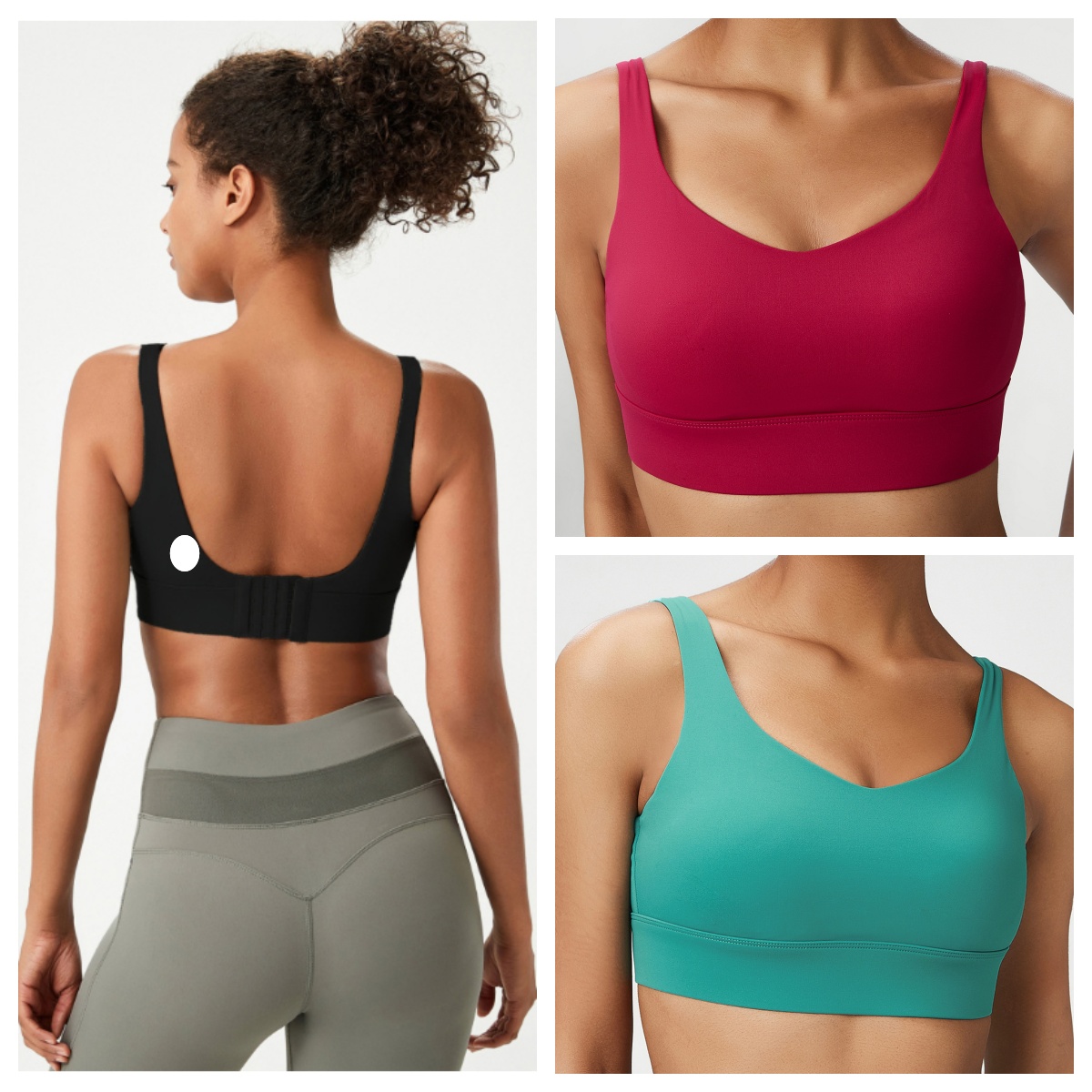 2025--Women's One-Piece Adjustable Sports Bra - Non-Slip Fabric and Breathable Mesh Panels Gym Clothing Women