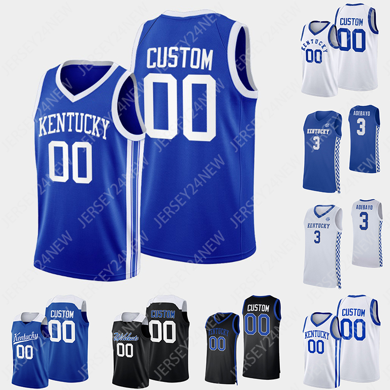 Kentucky Wildcats NCAA College Antonio Reeves Basketball Jersey Rob Dillingham Tre Mitchell D.J. Wagner Reed Sheppard Justin Edwards Thiero Bradshaw Tshiebwe