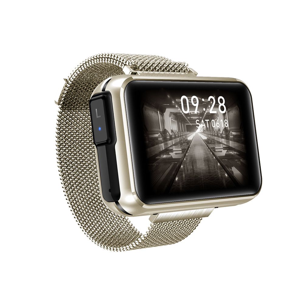 Hd full touch screen smart bracelet TWS Bluetooth Headset 2-in-1 call sports smart watch T91