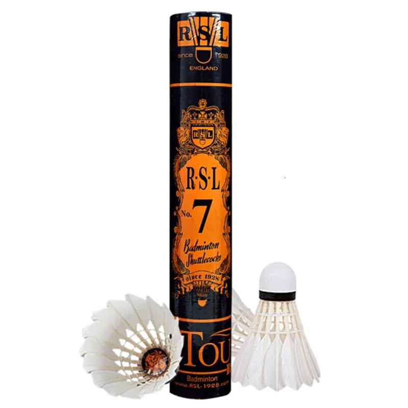 Original Rsl Badminton Shuttlecock No4 No6 No7 High Quality Duck Feather Ball 240223