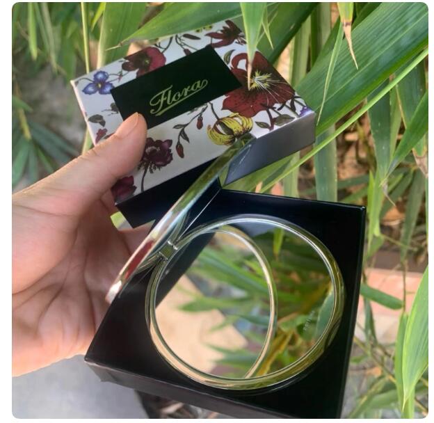 Mirrors Compact Mirrors Top Quality New Gold Travel Makeup Compact Stainless Steel Metal Pocket Vanity 2 Sided Women Portable Folding Mirror Gift CL25