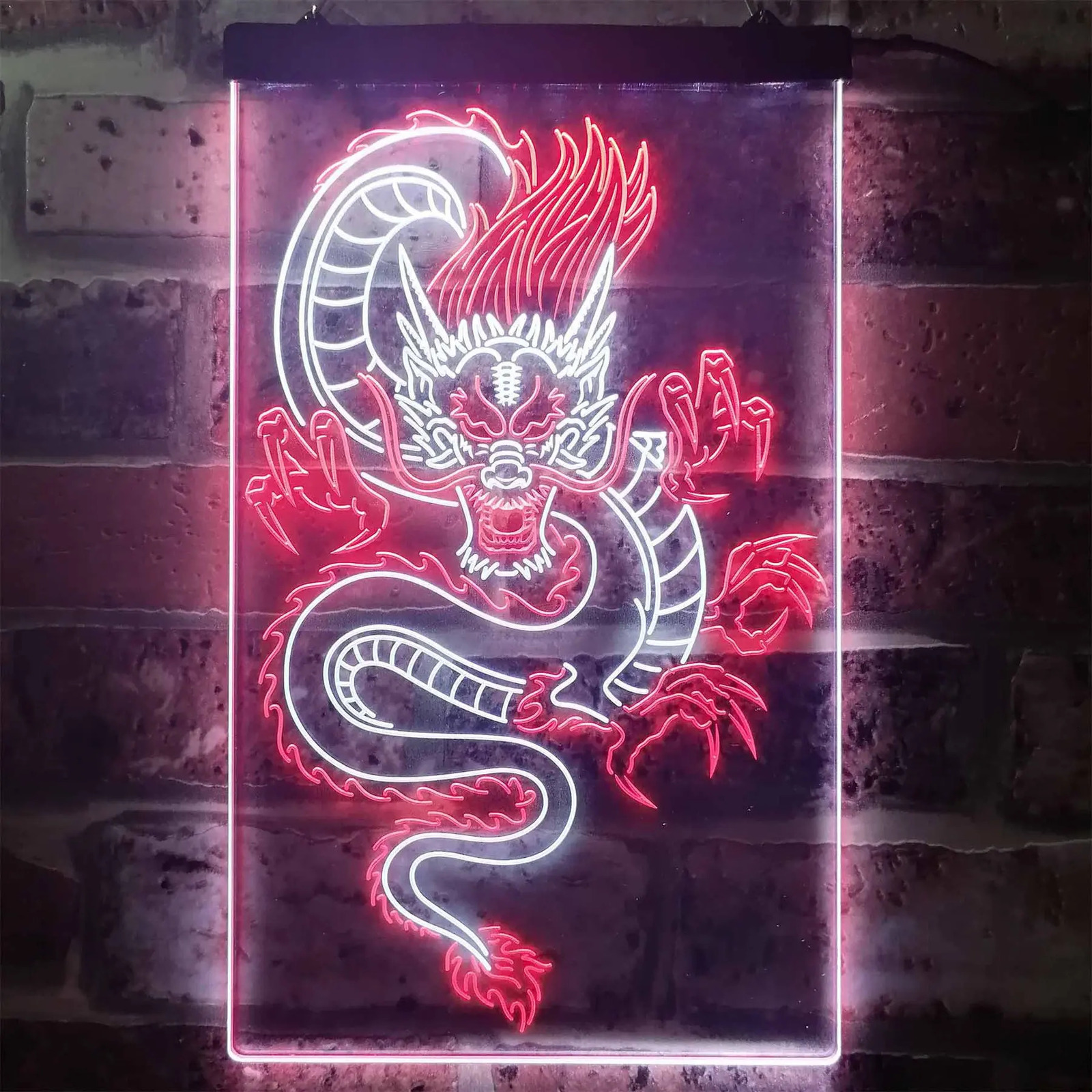 China Dragon Room Display dual color LED neon lights 240301