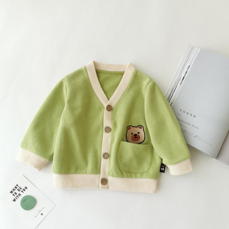 Kids Boys Sweaters bobo Autumn Winter Baby Girls Sweater Cute Print Knit Cardigan Children Warm Cotton Outwear Clothes 211104