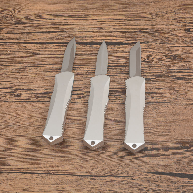 AG3102 High End Tactical Knife D2 Stone Wash Blade CNC Sier Aviation Aluminum Handle Outdoor Camping Hiking EDC Pocket Knives with Repair Tool