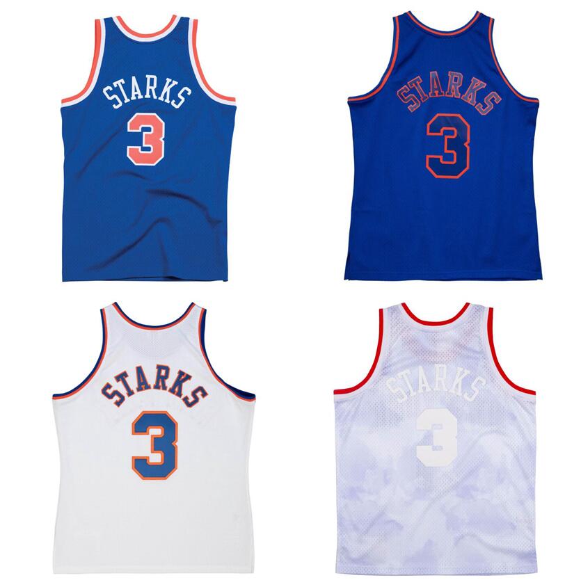ed Basketball jerseys John Starks #3 1996-97 mesh Hardwoods classic retro jersey Men women youth S-6XL