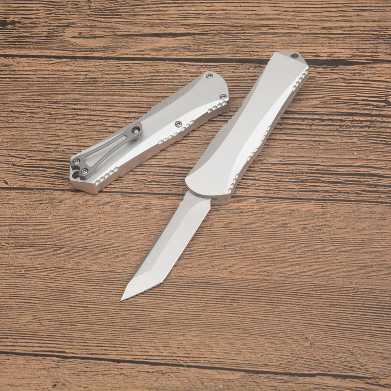 AG3102 High End Tactical Knife D2 Stone Wash Blade CNC Sier Aviation Aluminum Handle Outdoor Camping Hiking EDC Pocket Knives with Repair Tool