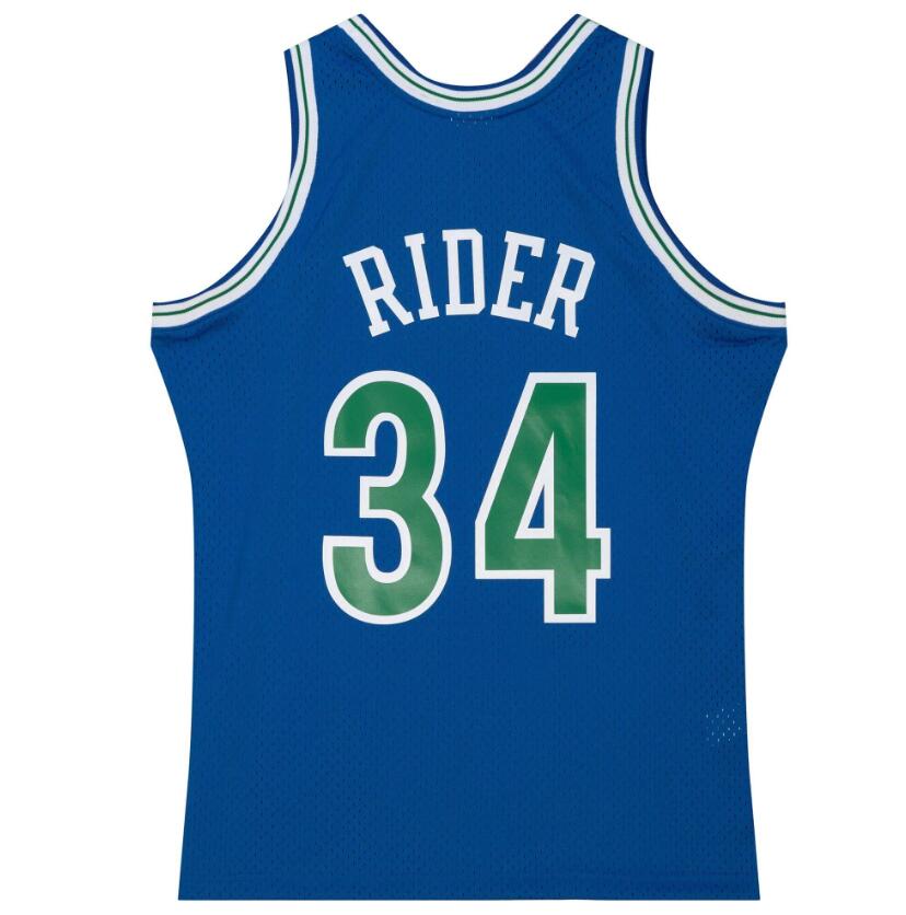 ed Basketball Jerseys Isaiah Rider Jr. #34 1995-96 blue mesh Hardwoods classic retro jersey Men Women Youth S-6XL