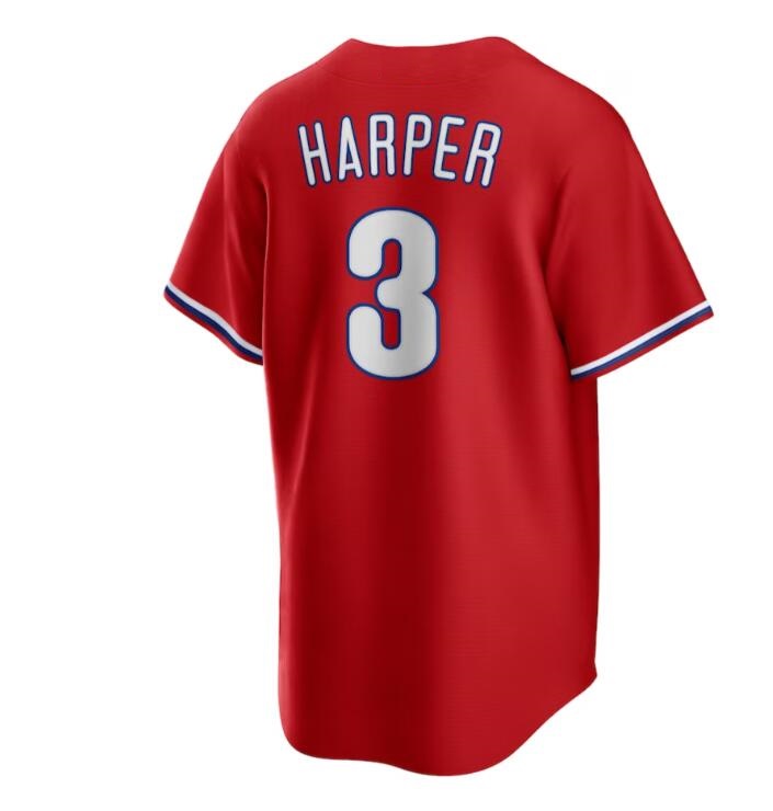 Harper jersey city Mike Schmidt Trea Turner JT Realmuto Bohm Zack Wheeler Nick Castellanos Men Women Youth Baseball Custom 12 Schwarber nola Jersey