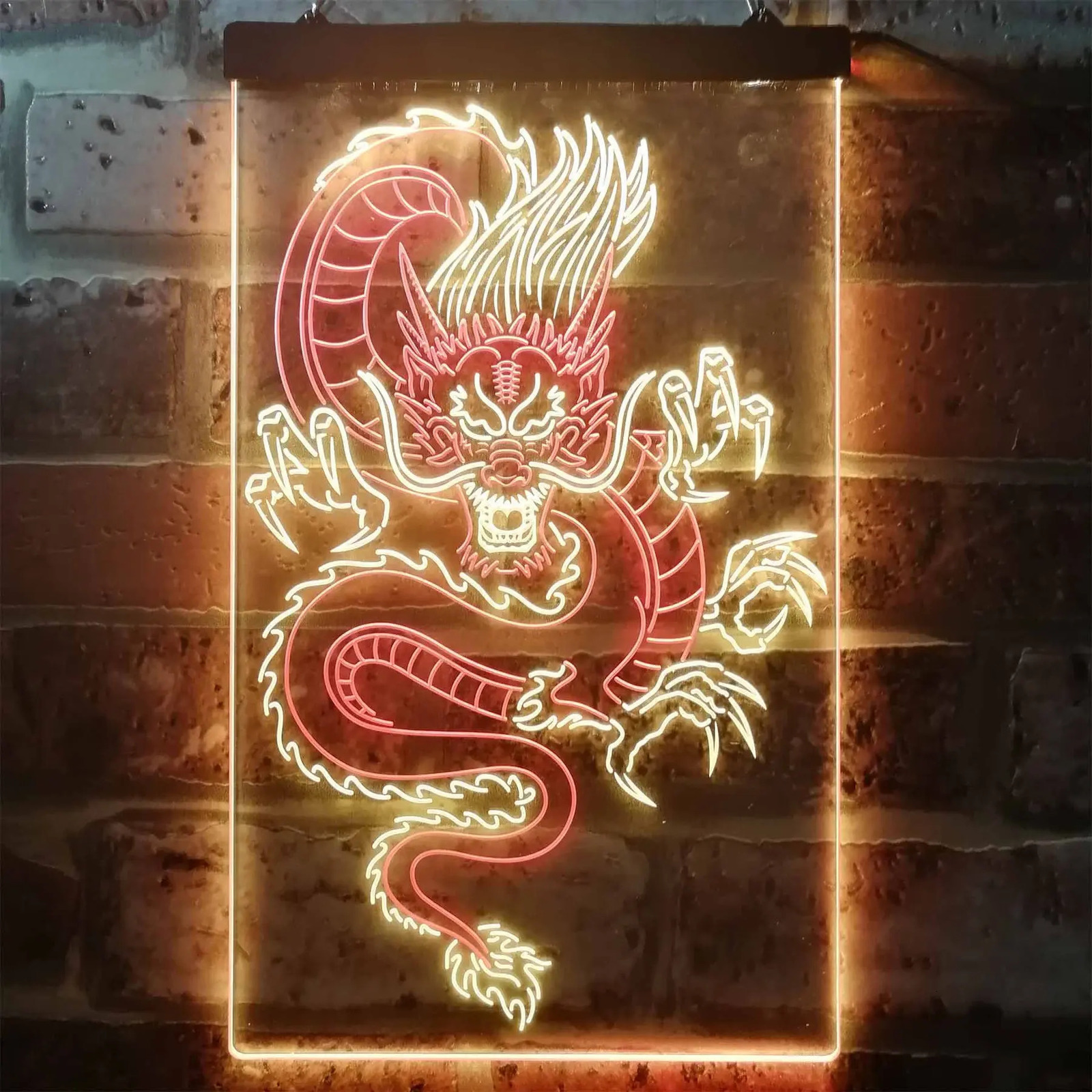 China Dragon Room Display dual color LED neon lights 240301