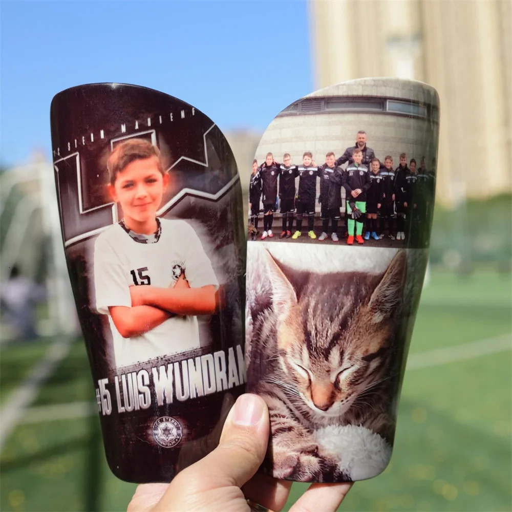 Dropship Personalized Shin Guards Sports Soccer Pad Football Protective Leg Guard For Adult Kids Children Club Customization 240226
