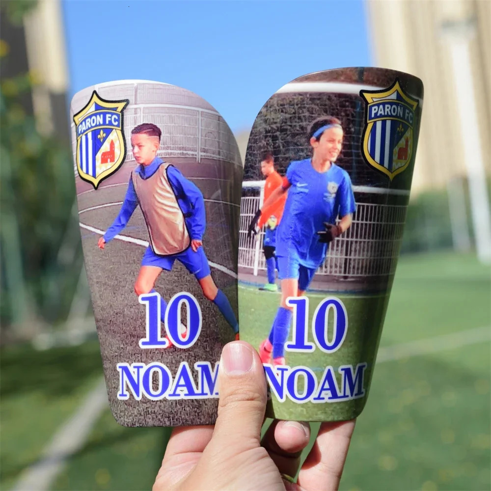 Dropship Personalized Shin Guards Sports Soccer Pad Football Protective Leg Guard For Adult Kids Children Club Customization 240226