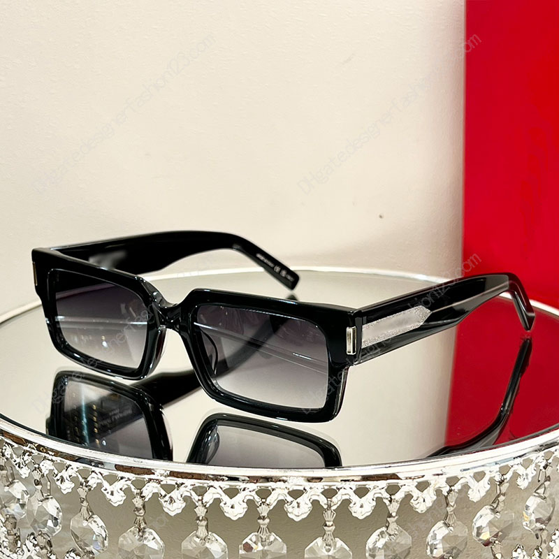 Designer sunglasses Men luxury quality thick plate SL572 classic square frame glasses Black sports UV protection style sunglasses for women fashion original box