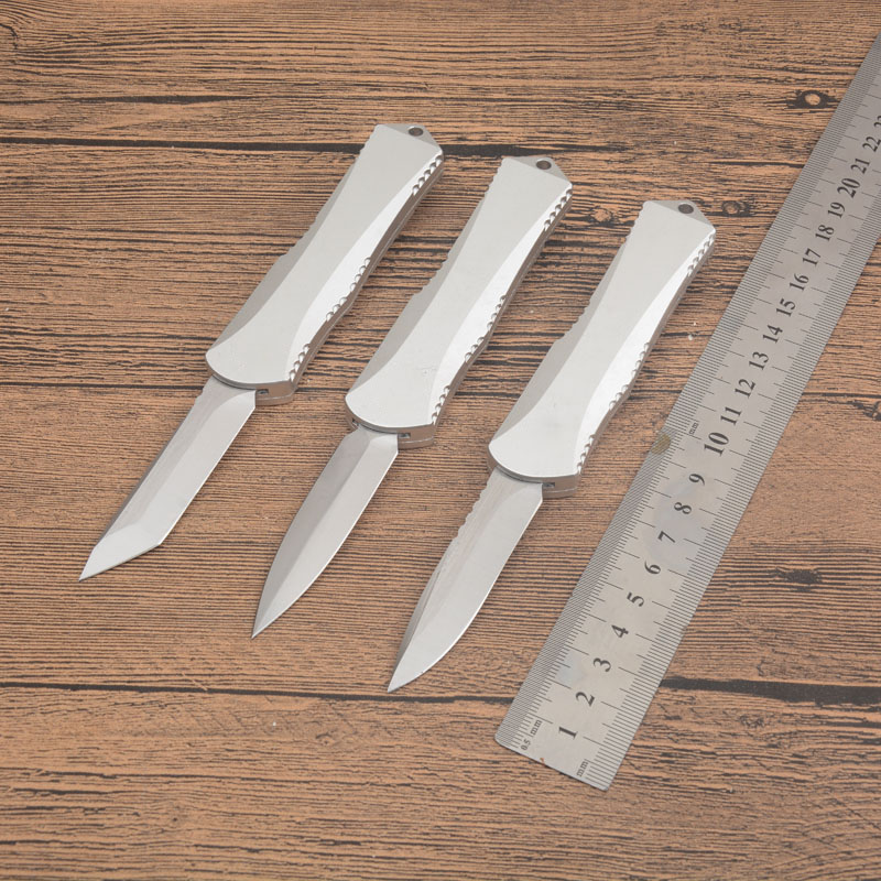 AG3102 High End Tactical Knife D2 Stone Wash Blade CNC Sier Aviation Aluminum Handle Outdoor Camping Hiking EDC Pocket Knives with Repair Tool