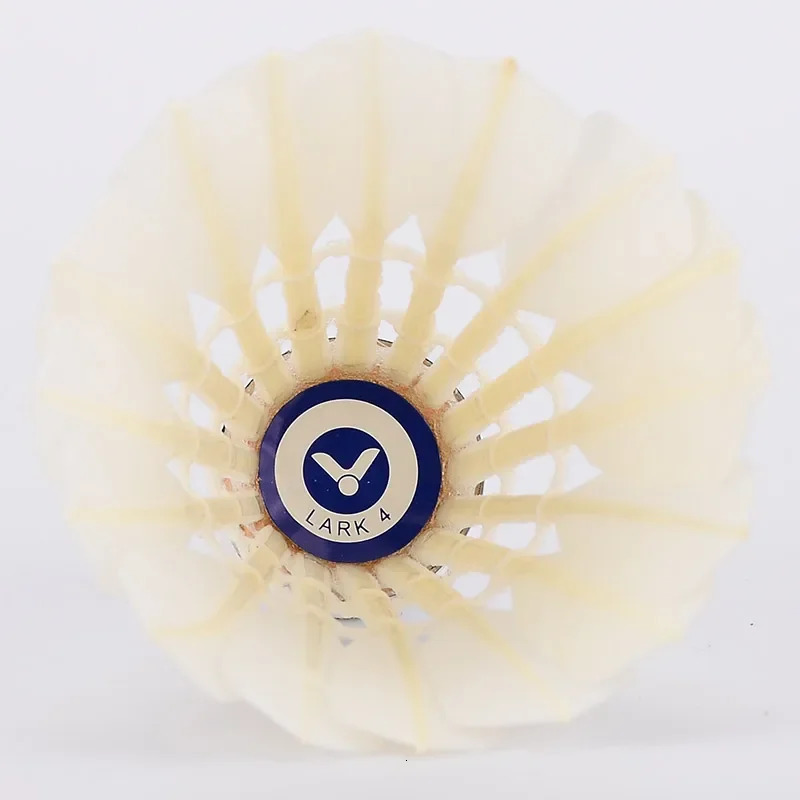 100 Genuine Victor Lark 4 Shuttlecocks Badminton Shuttle Duck Feather Ball for Training 240223