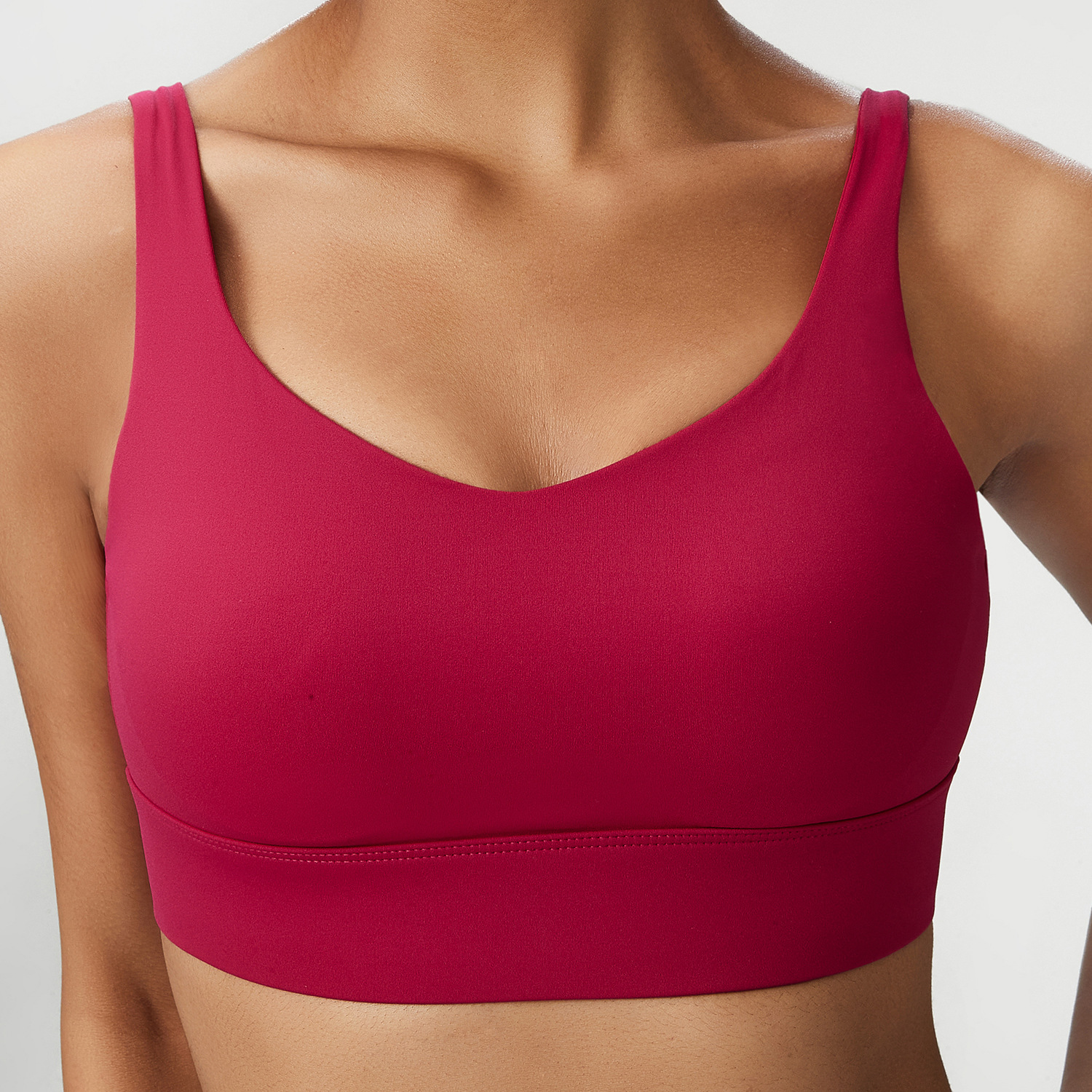 2025--Women's One-Piece Adjustable Sports Bra - Non-Slip Fabric and Breathable Mesh Panels Gym Clothing Women