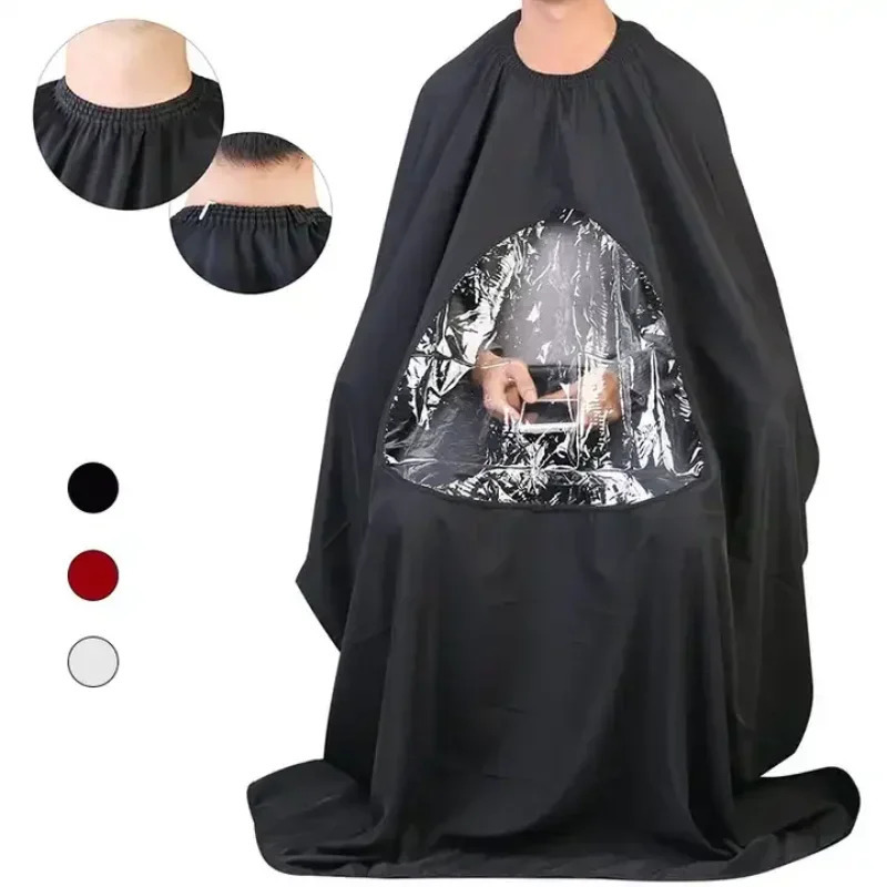 Professional Waterproof Styg Salon Barber Hairdresser Hair Cutting Hairdressing Gown Cape With Viewing Window Apron