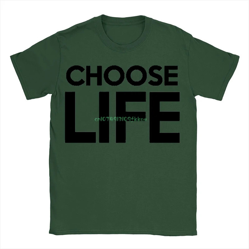 Choose Life Unisex T-shirt Wham Retro Fancy Dress Fashion Loose Men Women Letter Print Tops Summer Plain White Cotton Tees 240229