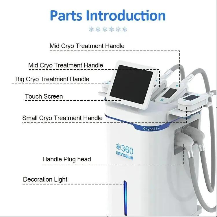 Cryo body shaping cryolipolysis cryotherapy skin tightening fat reduction beauty machine vacuum weight losss body slimming cellulite removal fat burni