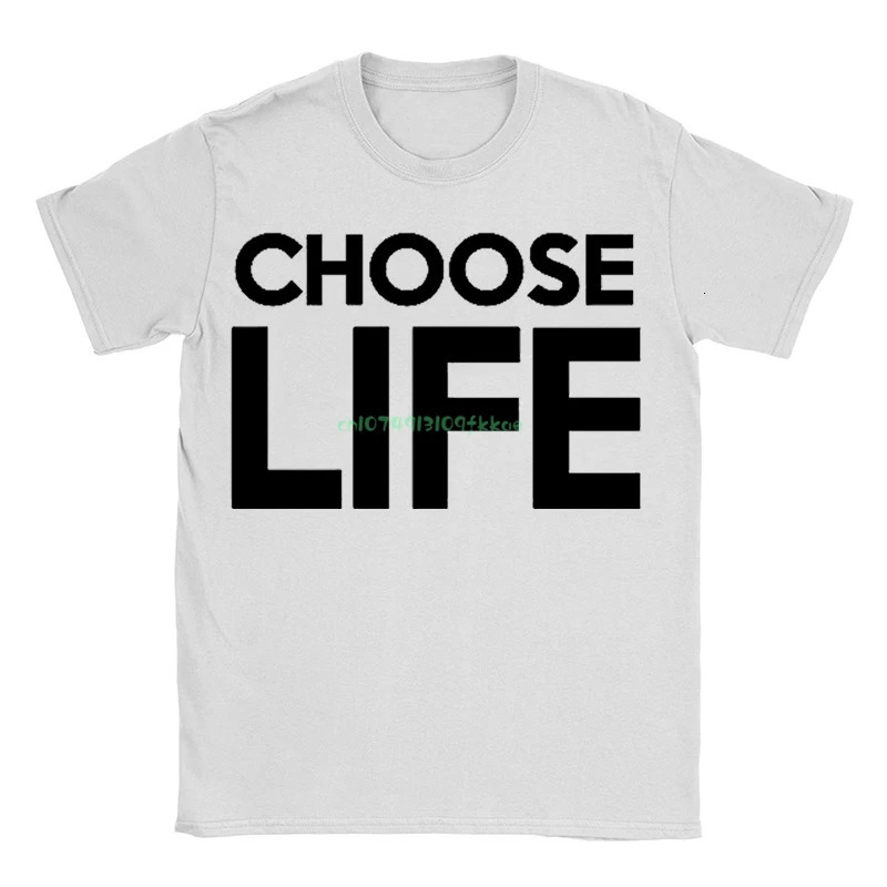 Choose Life Unisex T-shirt Wham Retro Fancy Dress Fashion Loose Men Women Letter Print Tops Summer Plain White Cotton Tees 240229