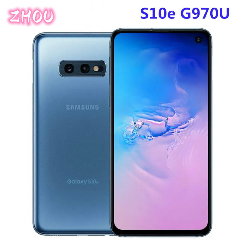 Refurbished Samsung Galaxy S10e G970U 128GB Original Unlocked Android Mobile Phone Qualcomm Octa Core 5.8" 16MP&12MP 6GB RAM NFC