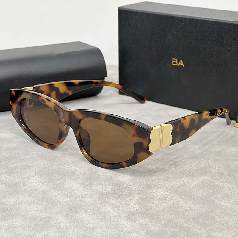 designer sunglasses for women men luxury Double-B goggle beach sun glasses polarized uv protectio retro narrow square frame colors adumbral with box