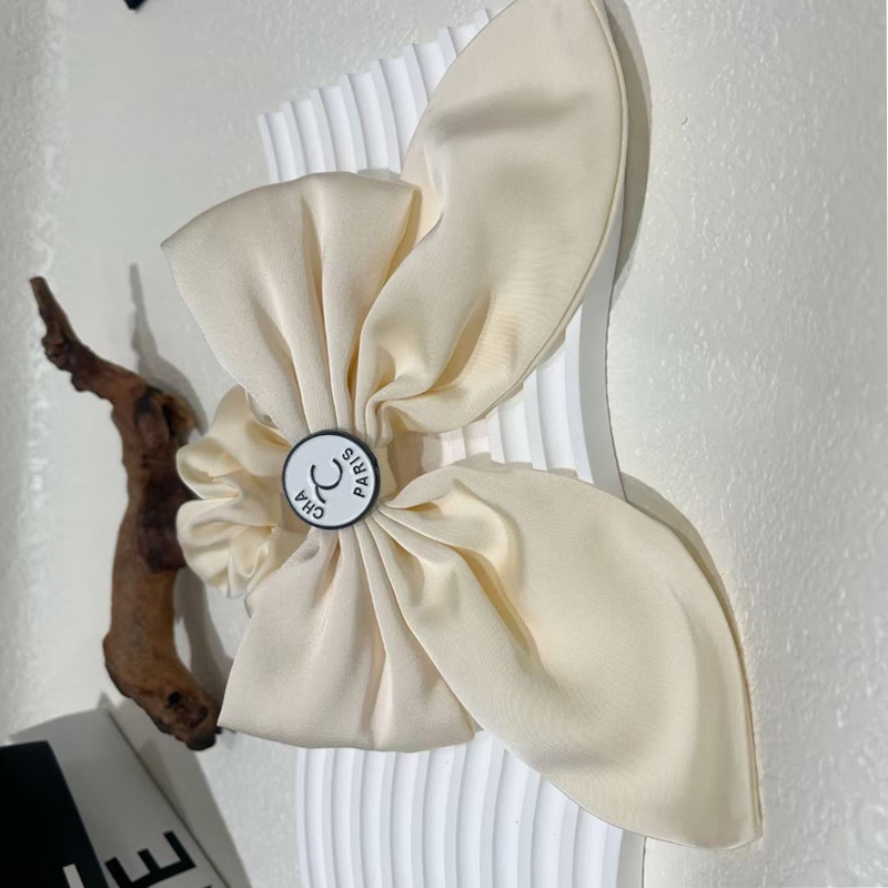 Big Bowknot Letter Hair Tie Women Girl Bowknot Ribbon Elastic Hair Band for Gift Party