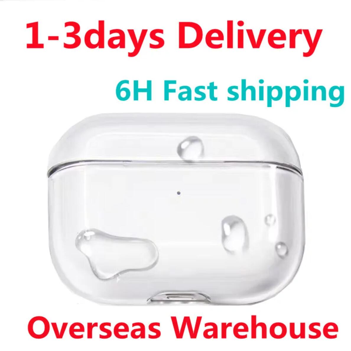 For Pods 3s Metal Headphone With USB C Earbuds Earphone Accessories Transparent TPU Solid Silicone Waterproof Protective Headphones Pods Pro 2 Headset cover Case