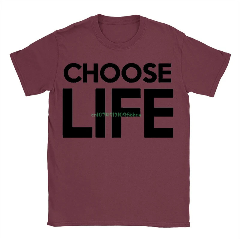 Choose Life Unisex T-shirt Wham Retro Fancy Dress Fashion Loose Men Women Letter Print Tops Summer Plain White Cotton Tees 240229