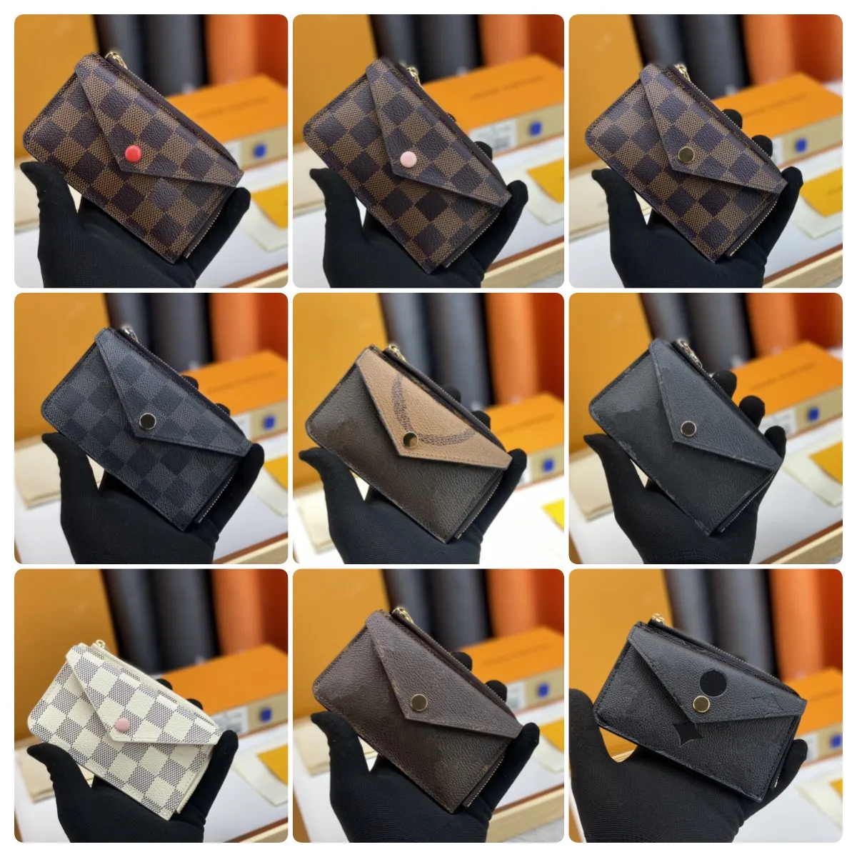 Recto Verso Wallet Designer Chain Wallet Woman Leather Purse Luxury Coin Long Purses Card Holder Passport Key Pouch Coin Pouchs Fashion Handbags M69431