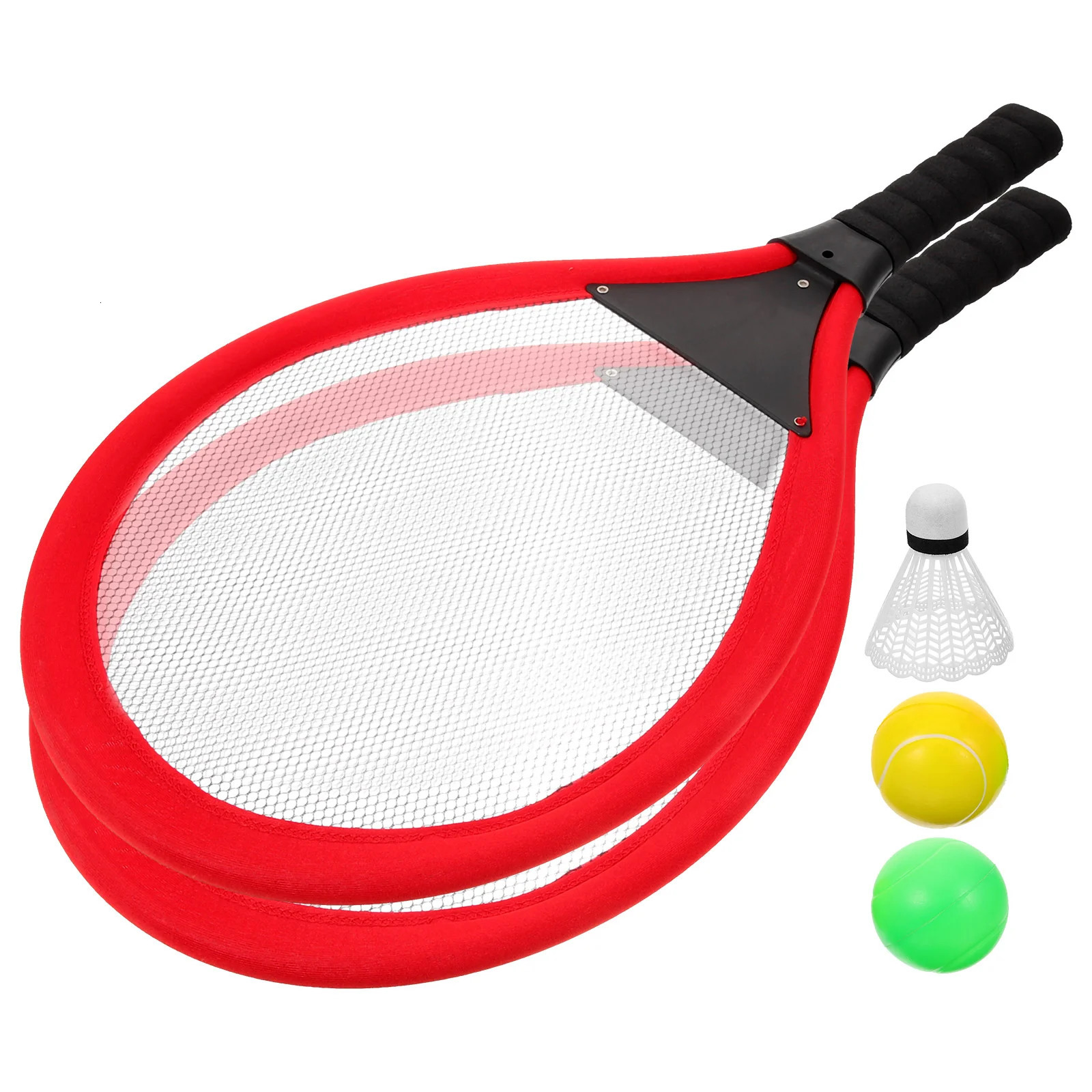1 Set of Badminton Tennis Racket Kit Kids Training Toys Children Outdoor Playthings 240223