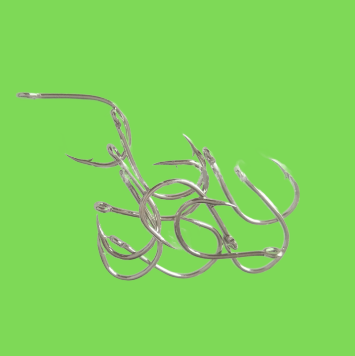 Fishing Hooks 1000pcs Circle Fish Hook Barb Set of High Carbon Steel Barbed Eyed Accessories Sea Feeder for Fishery Carp Tackle 22