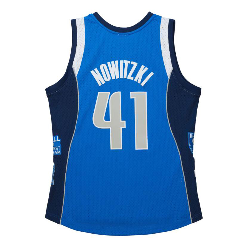 Stitched basketball Jersey #41 Dirk Nowitzki 1998-2019 blue mesh Hardwoods classic retro jersey Men women Youth S-6XL