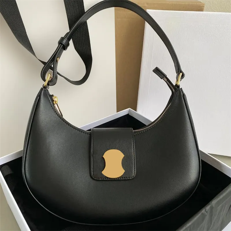 Luxurys handbags AVA Cases Underarm Shoulder bags for Woman mens TRIOMPHES real Leather half moon CrossBody tote Designer bags fashion Clutch satchel travel bag