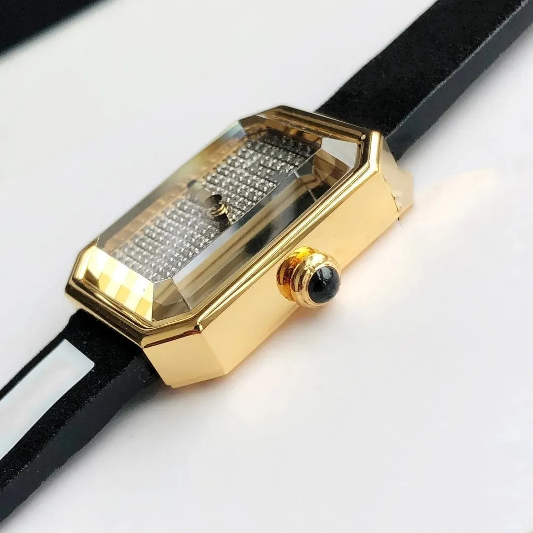 U1 Top AAA Classic Designer diamond Watch Premiere Series Stylish women's small sugar cube equipped Sapphire quartz Ultra Thin velvet texture rub