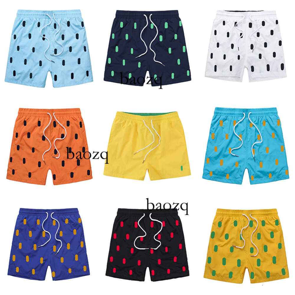 Mens Shorts Designer Summer Swim Shorts Ralphs War Horse Embroidery Breathable Beach Laurens Short Polo Quick Dry Surf Mesh Fabric Short