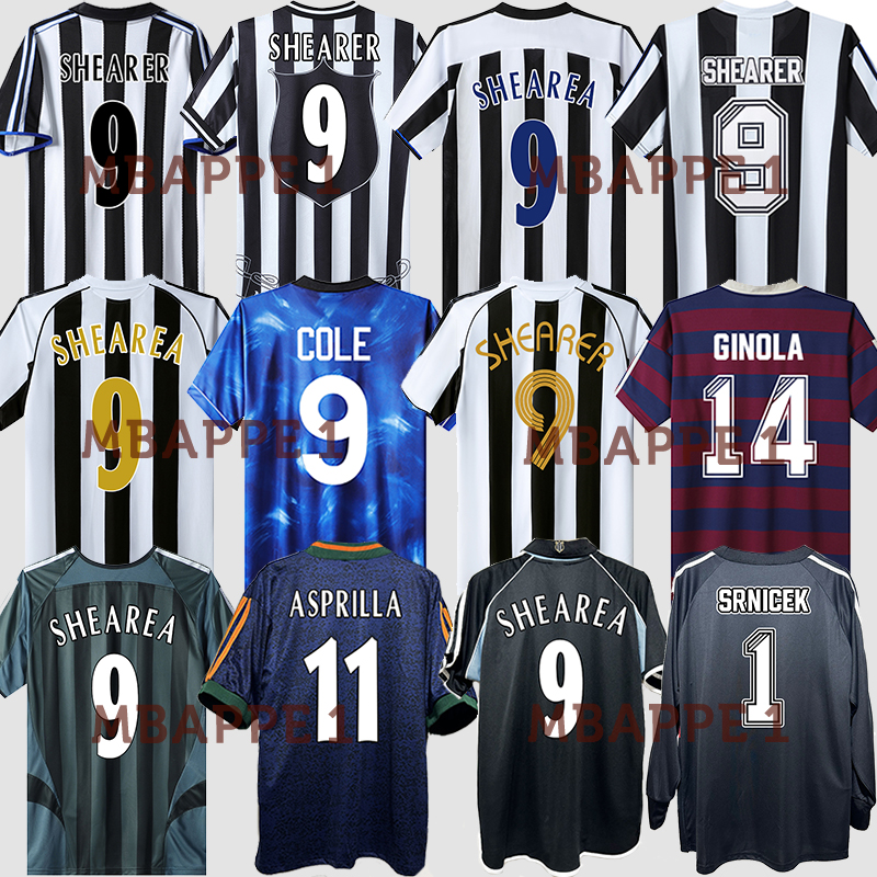 95 96 97 99 2000 01 03 04 05 SHEARER Retro Soccer jerseys HAMANN ASPRILLA PINAS 1993 1980 82 05 2006 OWEN classic FOOTBALL SHIRTS Ginola long sleeve