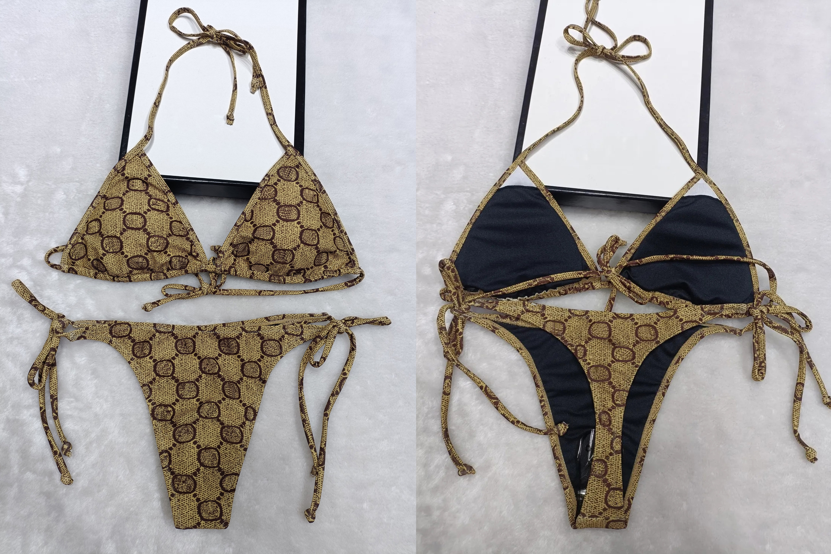 Bikini Contrast Color Bikini Designer Swimwear Bathing Suits Swimsuits Designer Womens Swimsuits Designer Sexy Bikini Two-Piecs Swimsuit Fashion Swimwear Us Size