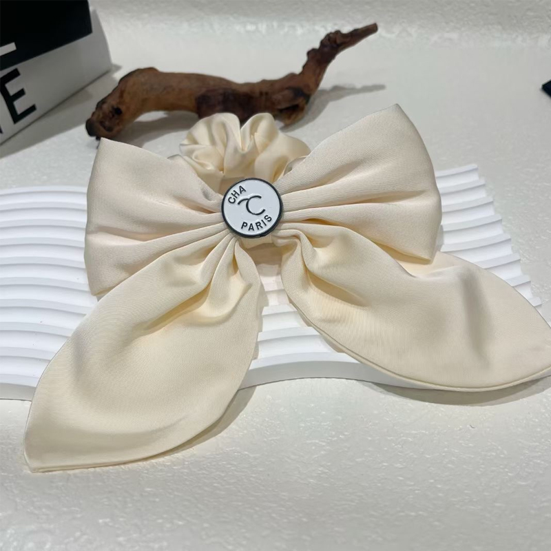 Big Bowknot Letter Hair Tie Women Girl Bowknot Ribbon Elastic Hair Band for Gift Party