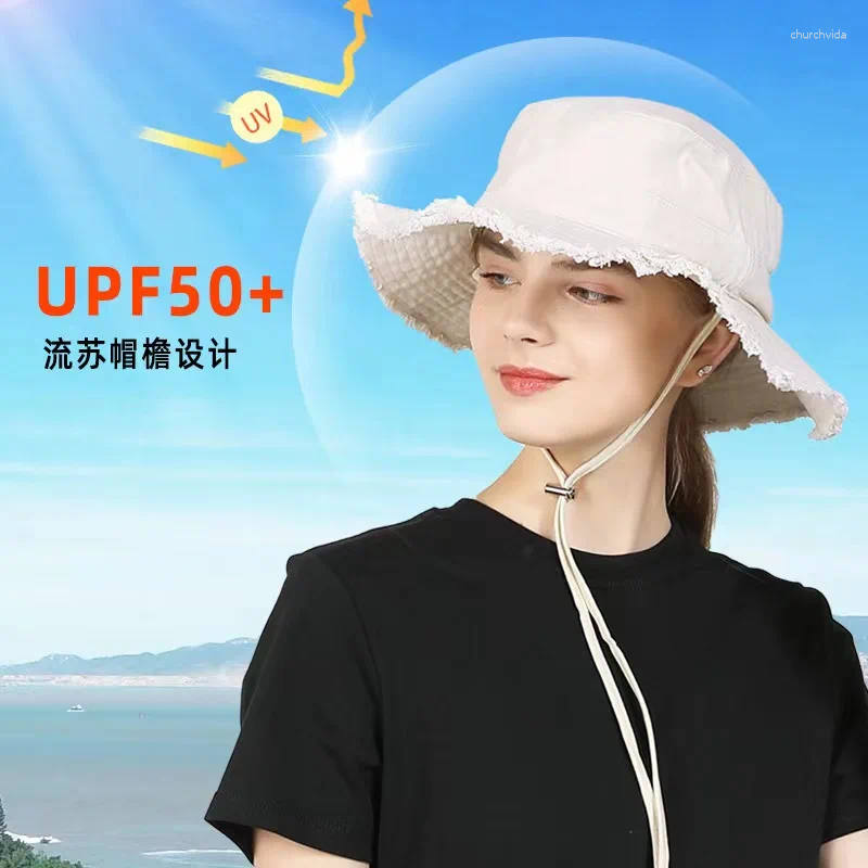 Berets Women Bucket Hat Fashionable Lovely Summer Suitable For Outdoor Activities Make Face Look Small Sunlight Prevented 2024