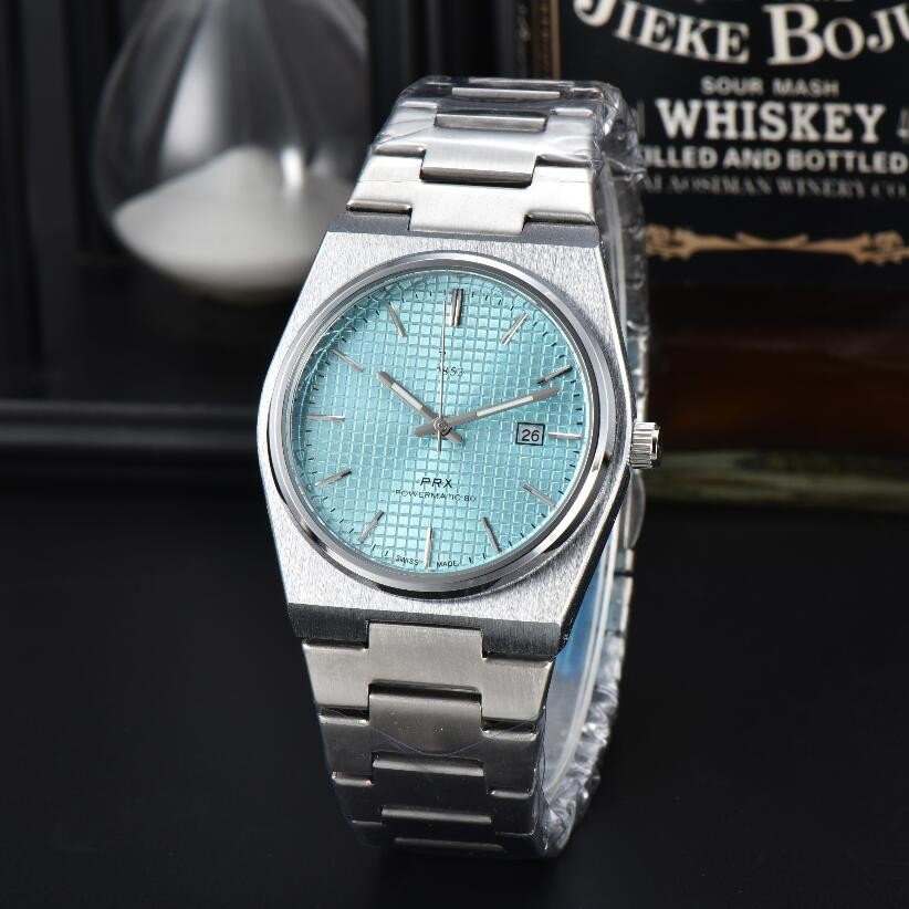 Fashion Brand WristWatches Men lady golden watches powermatic 80 quartz Movement Watch Luxury modern wrist-watch classics 1853 PRX watches Montres Casual bracelet